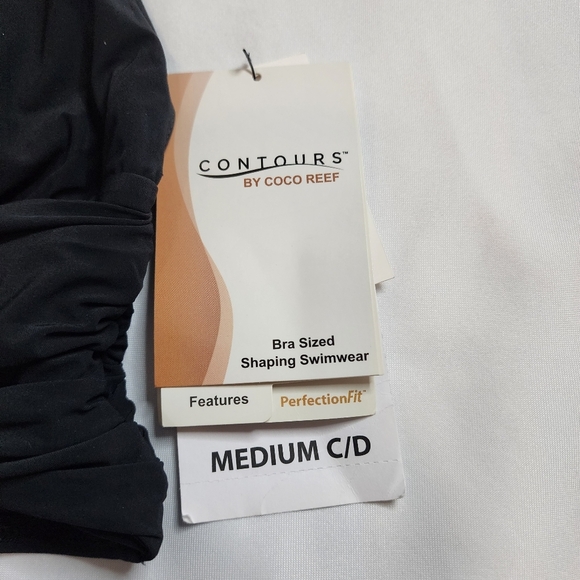 Contours By Coco Reef Black Halter Swimsuit Set Size M - Picture 7 of 13